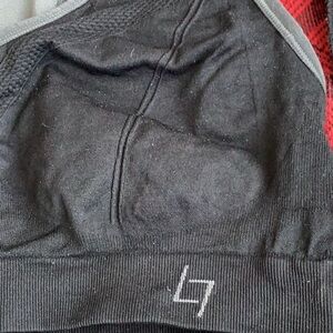 RACER BACK BLACK Sports Bra Sz S EPLC